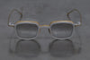 Rigards X TVA joint RG2004TVA titanium aluminum magnesium alloy double-layer sunglasses series RG-RG2004TVA-GDJYSK antique gold + silver frame transparent light gray lens